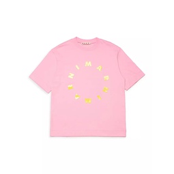 Little Girls & Girls Logo Cotton T-Shirt
