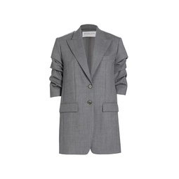 Cate Wool Ruched Blazer