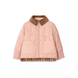 Baby Girls & Little Girls Quilted Jacket