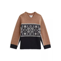 Little Boys & Boys Nash Colorblocked Wool-Blend Sweater