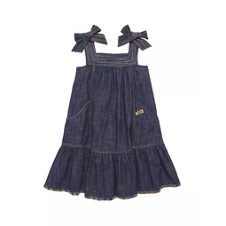 Little Girls & Girls Alight Denim Dress