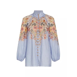 Lexi Floral Button-Front Blouse