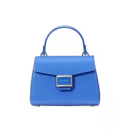 Small Katy Patent Leather Top-Handle Bag