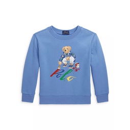 Little Boys & Boys Polo Bear Crewneck Sweatshirt