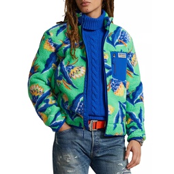Hi-Pile Floral Fleece Jacket