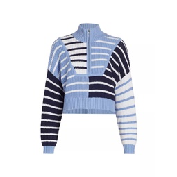 Hampton Quarter-Zip Cotton-Blend Sweater