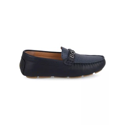 Boys Leather Driving Loafers