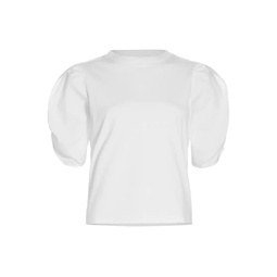 Cotton Puff-Sleeve T-Shirt