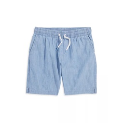 Baby Boys & Little Boys Cotton Pull-On Chambray Shorts