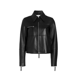 Annabel Leather Zip Jacket