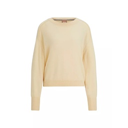 Melange Sweater in Cashmere with Seam Details