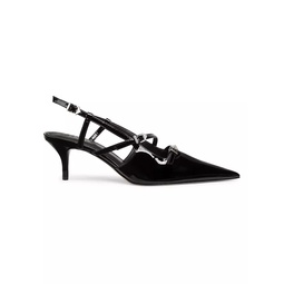 Stacy 65MM Patent Leather Slingback Pumps
