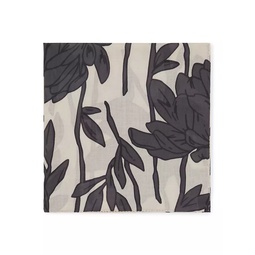 Silk Flower Print Pongee Foulard