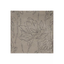 Silk Magnolia Print Pongee Foulard