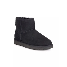 Classic Heritage Mini II Shearling-Trimmed Suede Boots