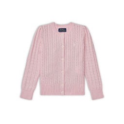 Girls Cable-Knit Cotton Cardigan