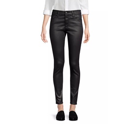 Farrah High-Rise Ankle Faux Leather Skinny Pants