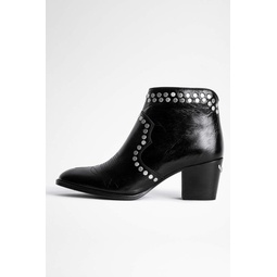 Zadig&Voltaire - Molly Studded Boots Leather