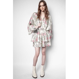 Zadig&Voltaire - Ruffle Twill Roses Dress