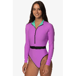 Nazare Long Sleeve Zip-Up Surf One Piece