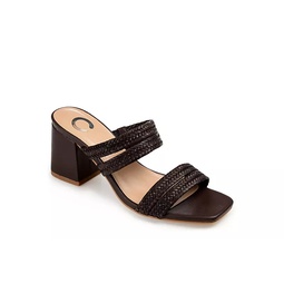 Journee Collection Womens Natia Sandal - Brown
