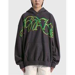 SCRIPT EMBROIDERED HOODIE