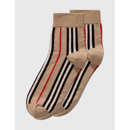 Icon Stripe Intarsia Ankle Socks