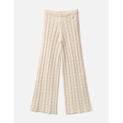 Cable Wool Trousers
