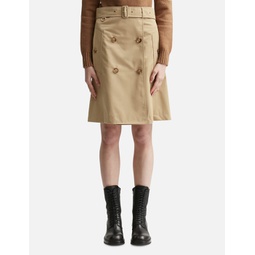 Cotton Trench Skirt