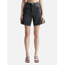 Oversize Coated Loose Fit Shorts