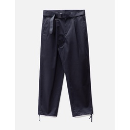 Stretch Chino Belted Tuck Hem Cord Tapered Pants