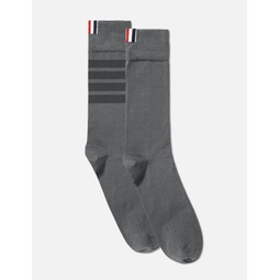 Lightweight Cotton 4-Bar Mid-Calf Socks