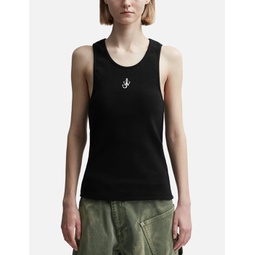 TANK TOP WITH ANCHOR LOGO EMBROIDERY