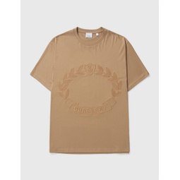 Oak Leaf Crest Cotton Oversized T-shirt