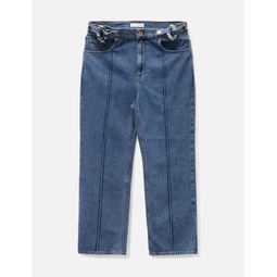 Chain Link Slim Fit Jeans