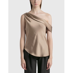 LEXY CLASSIC DRAPED ONE SHOULDER TOP
