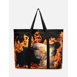 World Is Burning Tote Bag