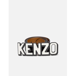 Kenzo Paris Wide Reversible Leather Belt