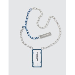 Dark Blue And Silver Chain iPhone Case