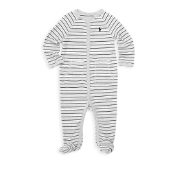 Baby Boys Striped Cotton Footie