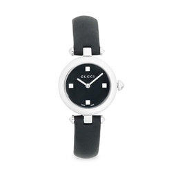 Analog Studded Dial Leather Strap Watch