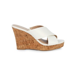 Latrice Crossover Wedge Sandals