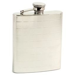 Checkered Stainless Steel Flask