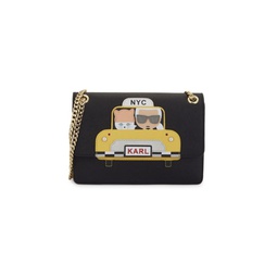 Maybelle Faux Pearl Embellished Taxi Crossbody Bag
