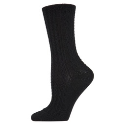 Classic Day Cable-Knit Crew Socks
