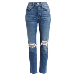 90s Stretch High-Rise Ankle Jeans