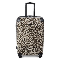 Katie 24 Inch Leopard Print Suitcase