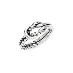 Knotted Sterling Silver Ring