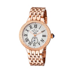 Astor 40MM RoseGoldtone Stainless Steel & Diamond Bracelet Watch