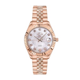 Naples Rose Goldtone Stainless Steel & Diamond Bracelet Watch